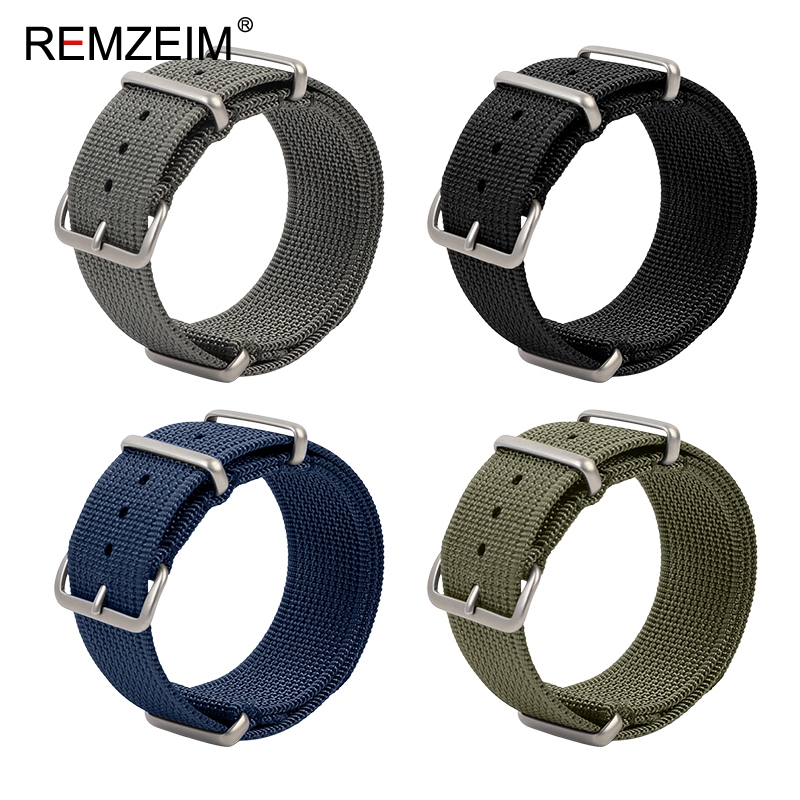 Nato Strap Nylon - Nowy prążkowany nylonowy pasek do zegarka