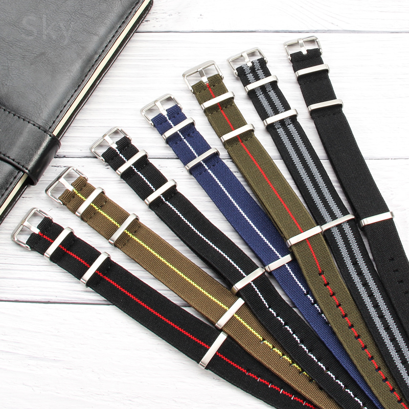 Suede Strap Watch - Pasek do zegarka francuskiej armii z