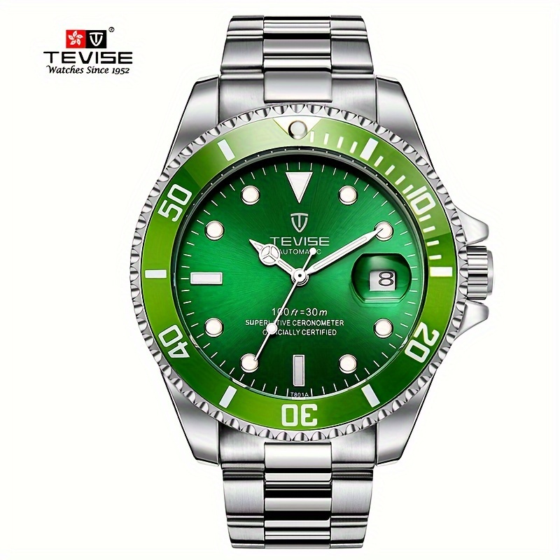 TEVISE Nowy męski zegarek mech – Cartier Watch Tank recenzja i cena