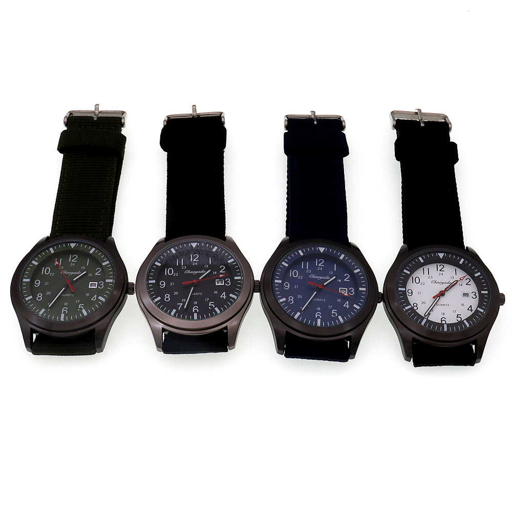 Luksusowy męski zegarek kwarco – Canvas Strap Watch recenzja i cena