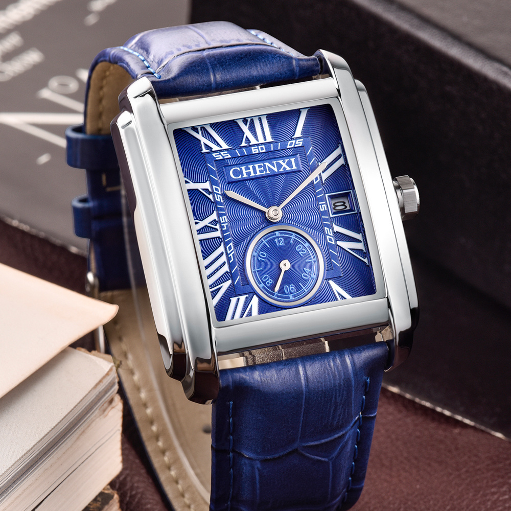 CHENXI 8216 moda klasyczne kwa – Leather Watch Band Men recenzja i cena