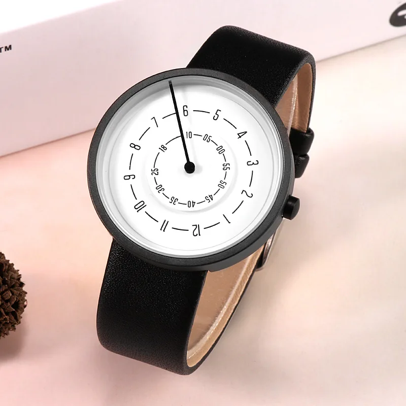 2020 kreatywne zegarki moda pr – Leather Watch Band Men recenzja i cena