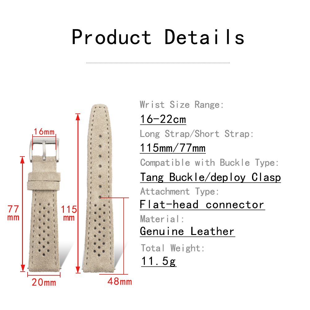 Pasek do zegarka skórzany, wyś – Suede Strap Watch recenzja i cena